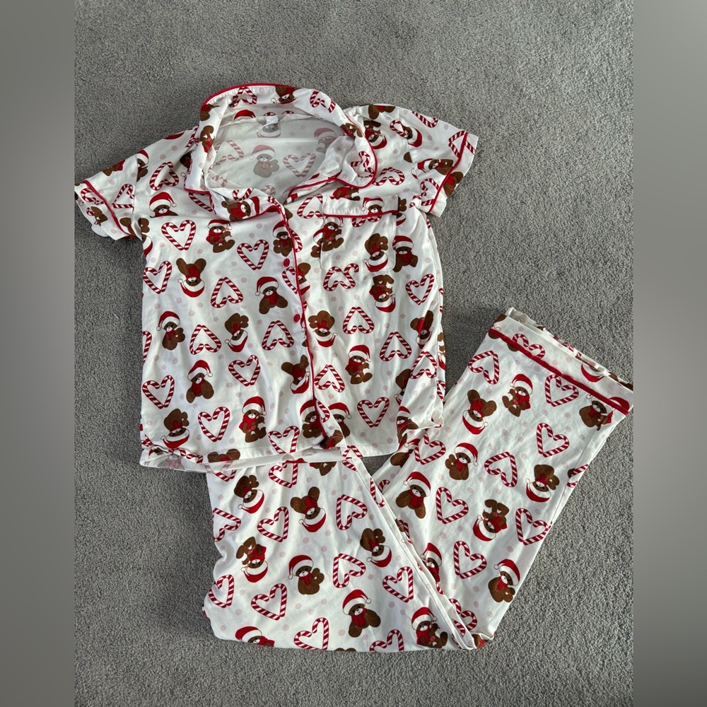 Gingerbread Heart Pajama Set